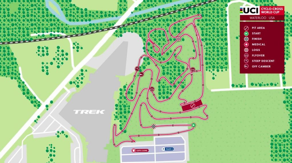 Preview Route Cyclocross World Cup Waterloo 2022